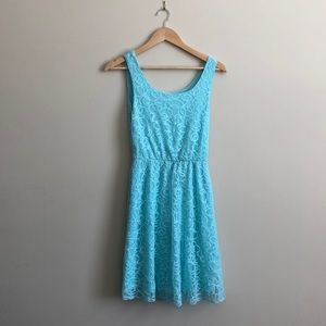 Beautiful teal lace dress